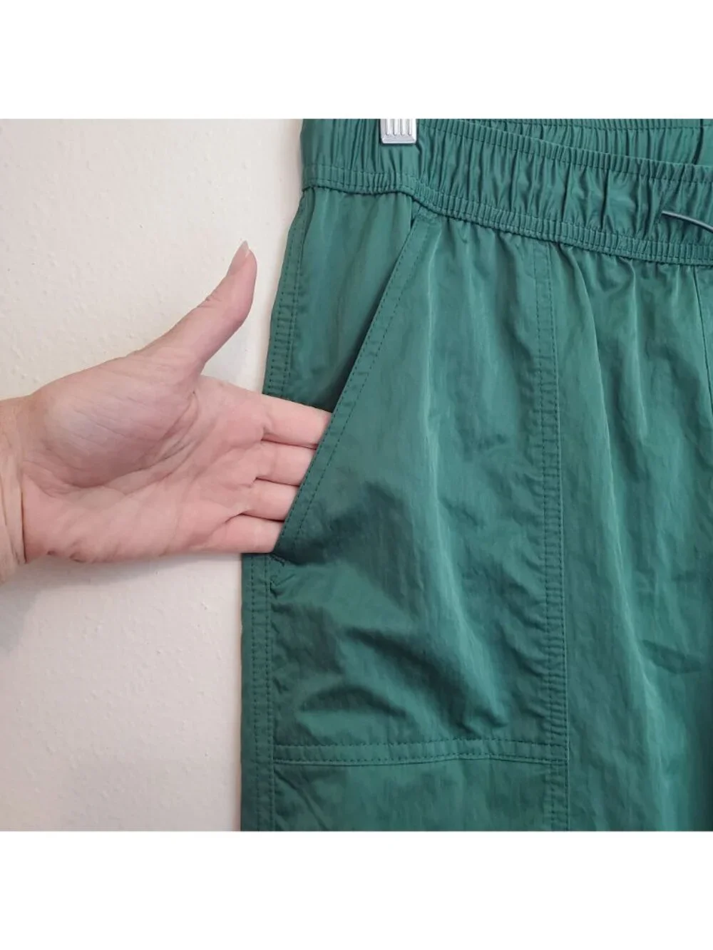 Wild Fable high rise relaxed parachute pants, green